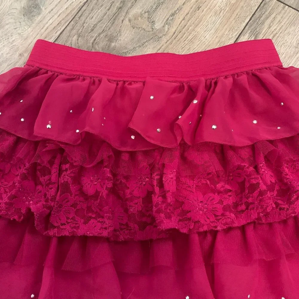 THE CHILDREN'S PLACE MAGENTA TUTU SKIRT LARGE
